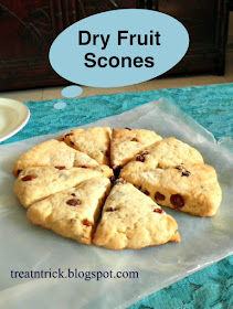 Dry Fruit Scones Recipe @ treatntrick.blogspot.com