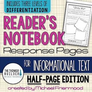 https://www.teacherspayteachers.com/Product/Readers-Notebook-Response-Pages-for-Informational-Text-HALF-PAGE-SET-1045191