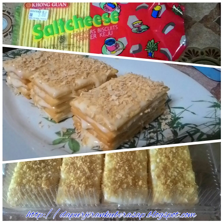 Sweet red cherry: Resepi Layer saltcheese cracker mudah