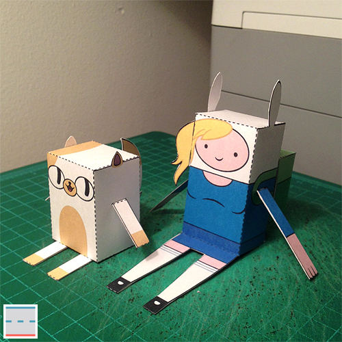 Fionna Cake Peppermint Butler Papercraft