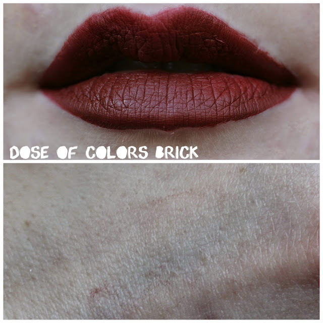 Dose of Colors Matte Lipstick in Brick