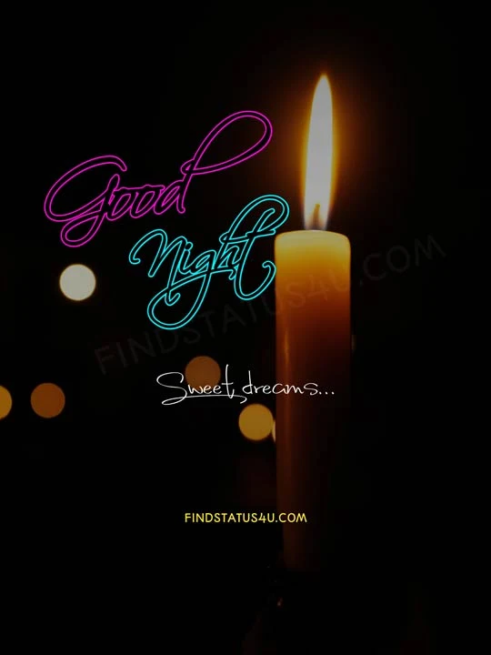 good night light candle image