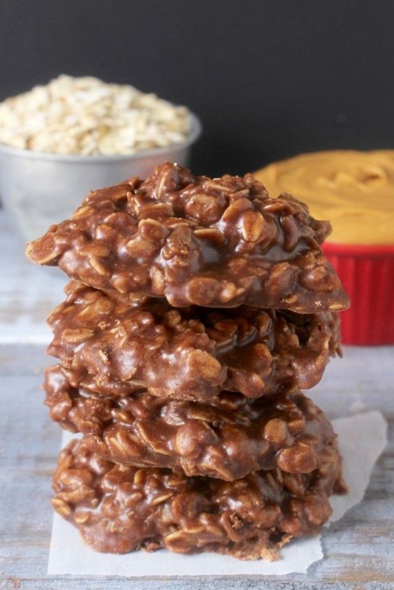 These Coconut Oil No Bake Cookies are the perfect combination of chocolate and peanut butter with a healthier side being gluten and dairy free.