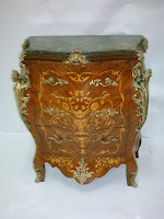 french antique Louis xv style marquetry commodes with marble top