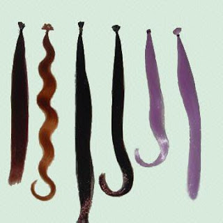 different colors in 20 in. hair extensions