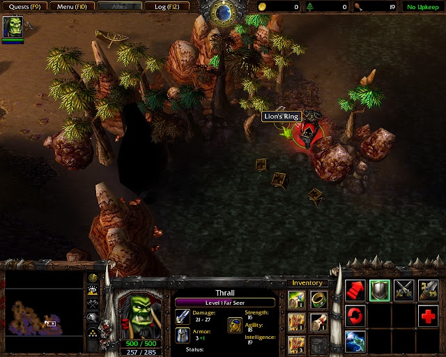 Warcraft 3: Reign of Chaos Landfall Mission 20 Lion's Ring Screenshot 