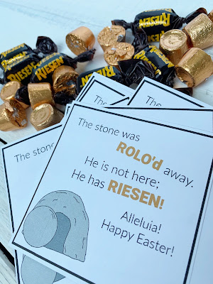 Religious Easter Printable. The stone was rolled away.