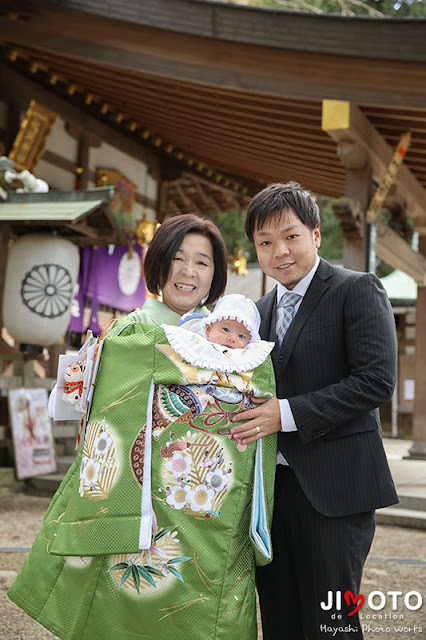 枚岡神社でお宮参り出張撮影