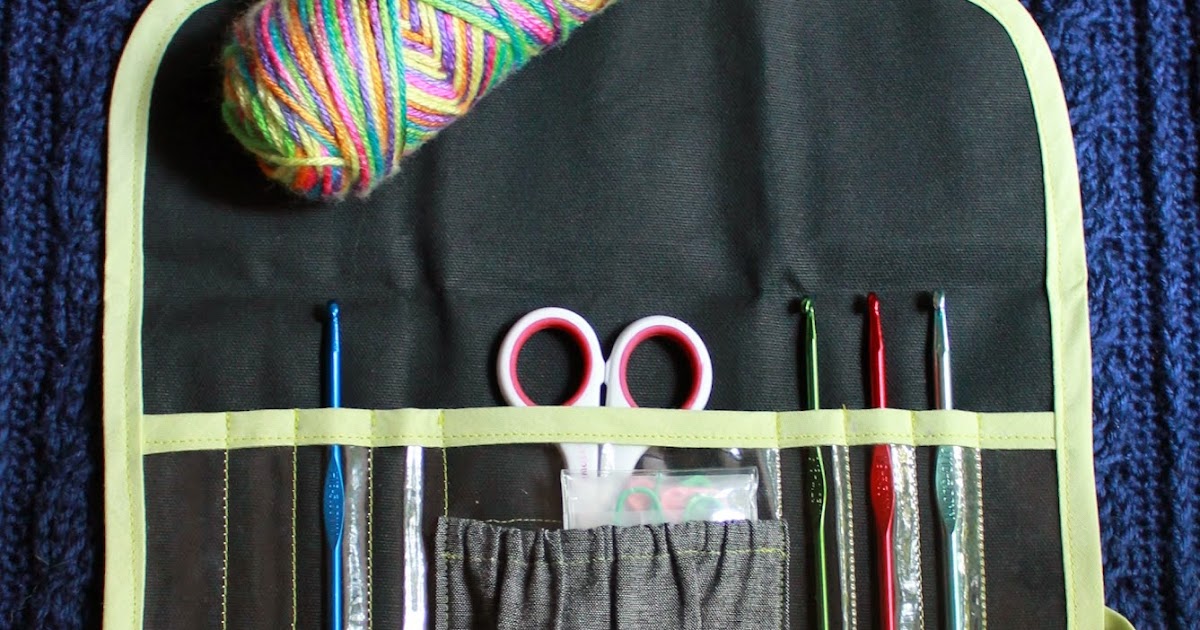 The Inspired Wren: TUTORIAL: Clear View Crochet Hook Case