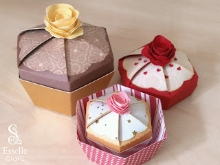 Cupcake favour boxes by Esselle Crafts