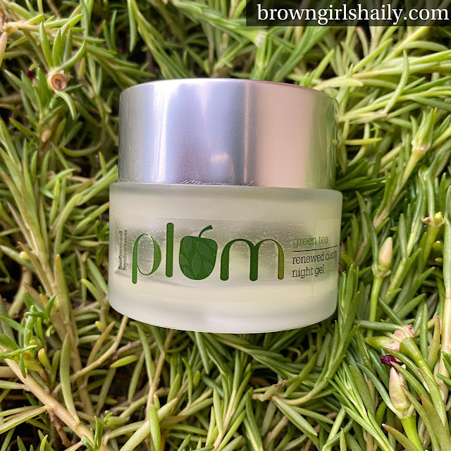 plum green tea night gel review