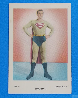 1958 Snap Card Products, Ltd. : ATV Stars Series No. 1 - No. 4 - Superman