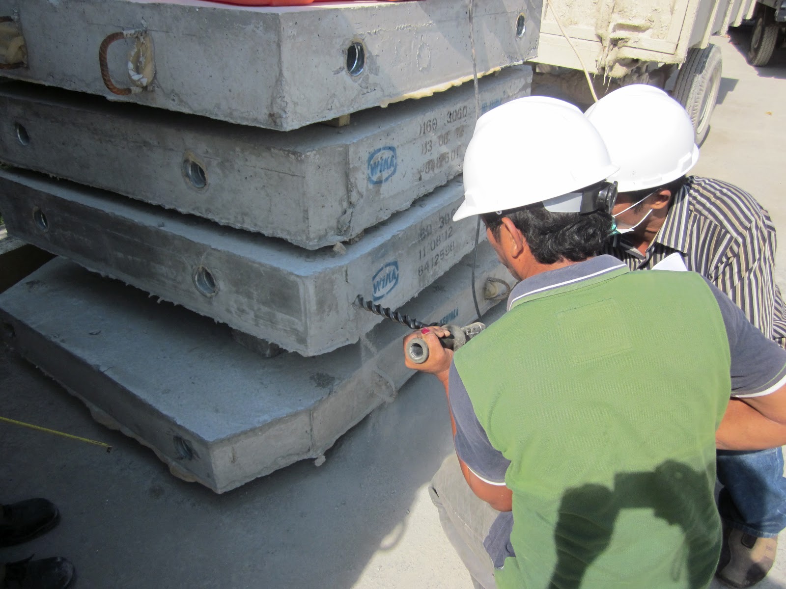 Ramset MBT Medan Bor beton precast diafragma jembatan di 