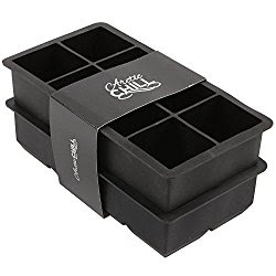 Arctic Chill Large Ice 2" Cube Tray, 2 Silicone Trays Make 8 Cubes each