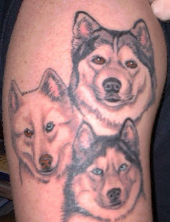 Design Tattoo  Dog  For Body 