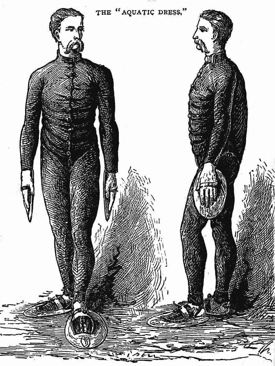 1877 aquatic swimming gear, "The Aquatic Dress"