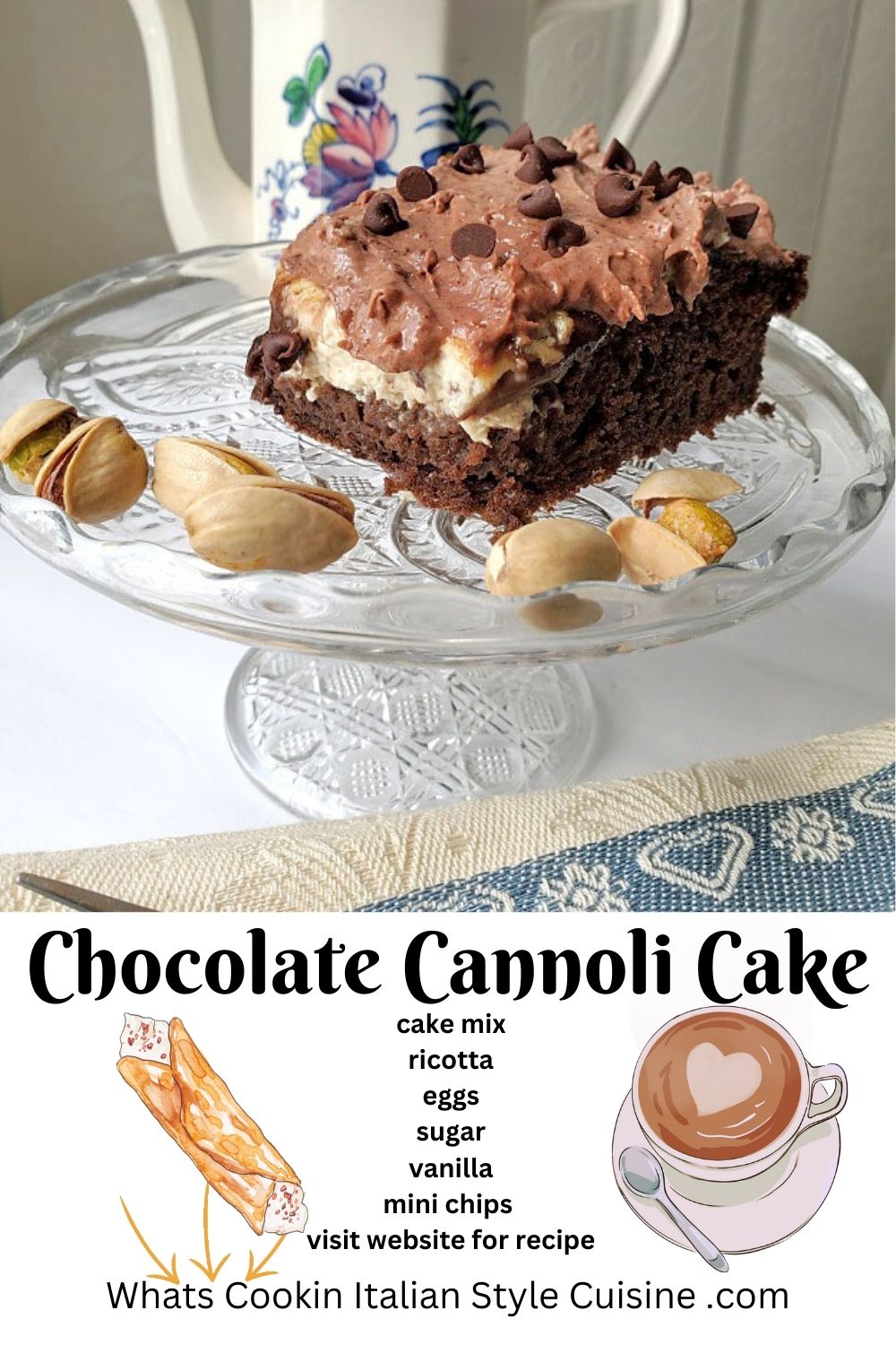 pin for later cannoli cake