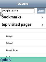 Ozone is WebKit  based mobile browser for S60