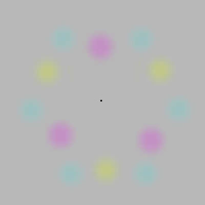 Disappearing Color Spots Illusion