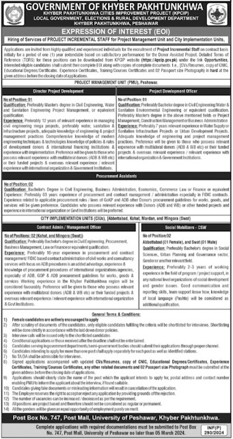 Latest Government jobs In Local Government Elections & Rural Development Department