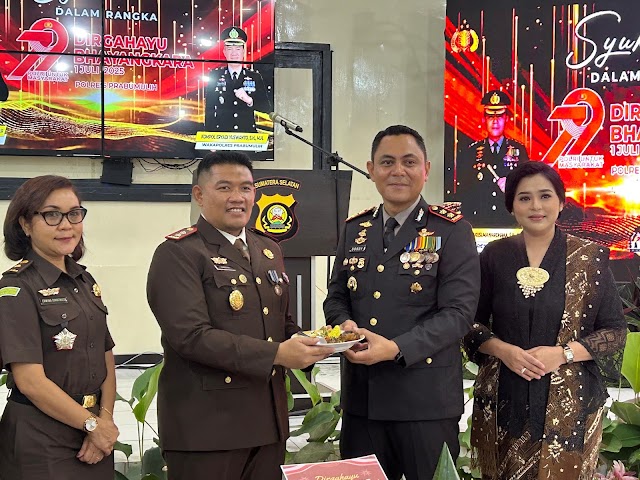 Polres Prabumulih Gelar Tasyakuran Hari Bhayangkara Ke 79