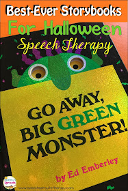 Go Away Big Green Monster: Best-Ever Books For Halloween Speech Therapy www.speechsproutstherapy.com