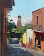 Callejon Blanco 14 x 18 in oil One of my favorite streets in San Miguel.