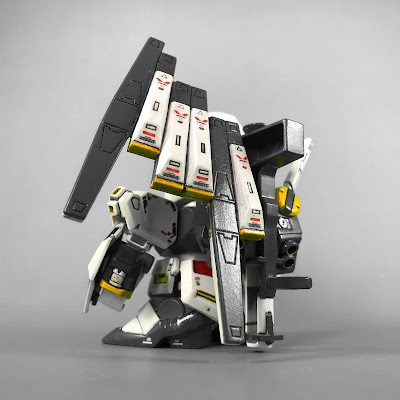 Painted G Generation-F SD BB Senshi RX-93 Nu Gundam Back View