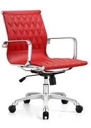 Red Leather Conference Chair