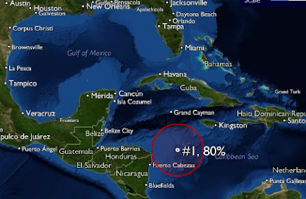 Onda Tropical en Mar Caribe con 80% de probabilidad de evolucionar a tormenta tropical; lluvias para este vienes