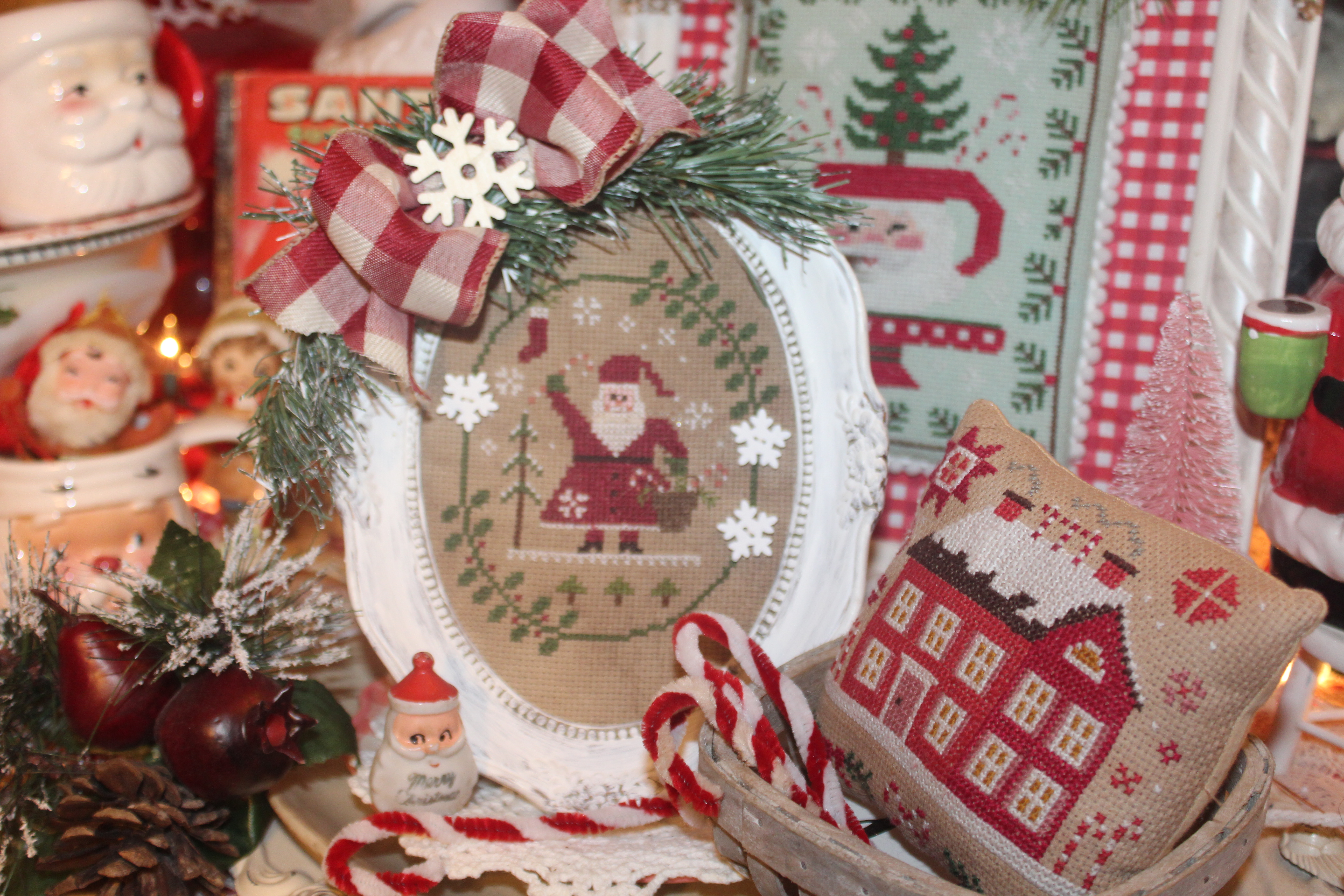 Needlepoint Teddy Bear Christmas Stocking - Pender & Peony - A Southern Blog