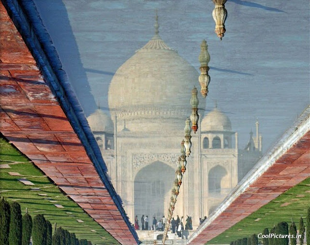 Reflection of Taj