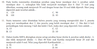 Contoh psikotes kerja matematika