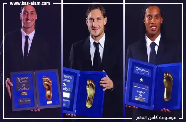 قائمة الفائزين بجائزة القدم الذهبية من الأساطير