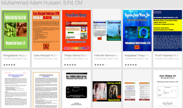 Buku Terbitan Adamssein Media tersedia di Google Play Book Store