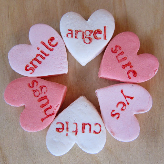 homemade candy conversation hearts