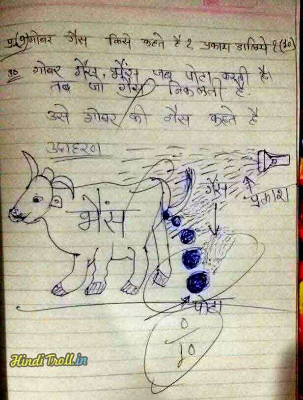 Funny Answer In Exams  What is Gobar Gas  Funny Indian 