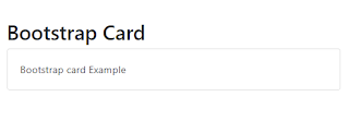 Bootstrap Card