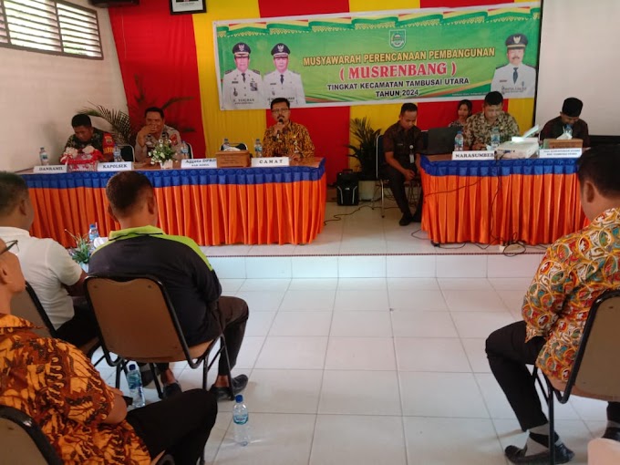 Kecamatan Tambusai Utara Gelar Musrenbang, Prioritas Daftar Usulan Rencana Kegiatan Pembangunan Desa Tahun 2024