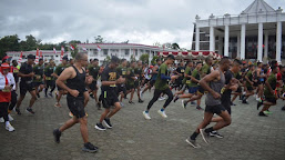   Prajurit Raja Berhasil Masuk Juara di Perlombaan Half Marathon 21 K Timika