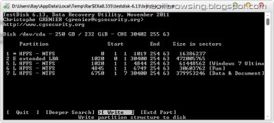 test disk screenshot 7