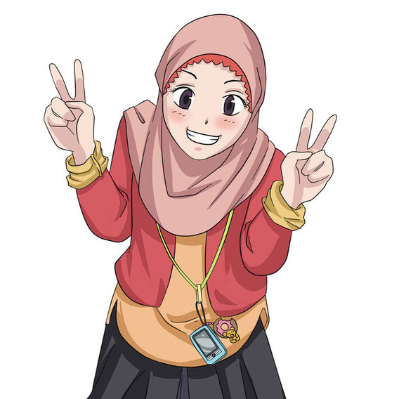 Gambar Kartun Muslimah Tersenyum Koleksi Gambar HD