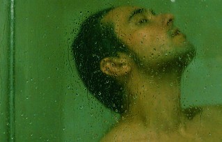 Man in shower
