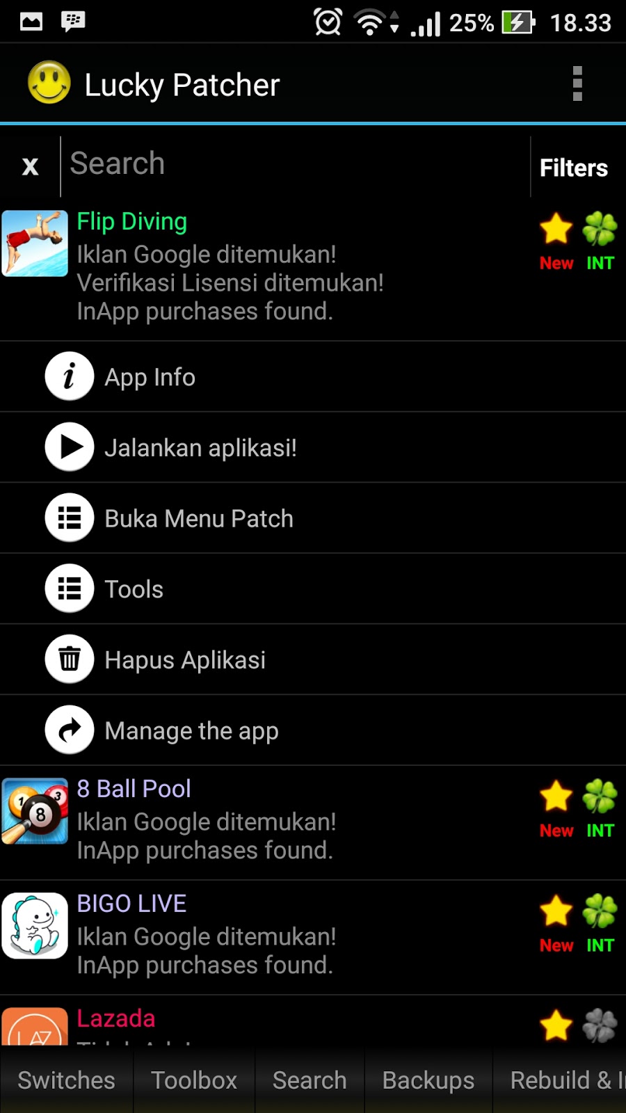 Cara Hack Game Android dengan Lucky Patcher Tanpa Root