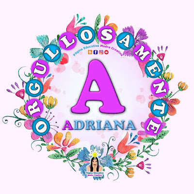 Nombre Adriana - Carteles para mujeres - Día de la mujer