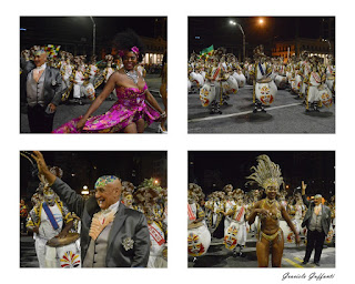 Desfile Inaugural del Carnaval. Comparsas de Negros y Lubolos. Uruguay. 2019.Tronar de Tambores  
