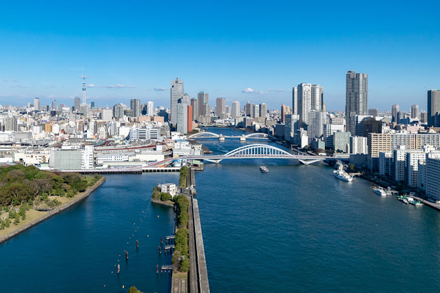 築地大橋の夜景を存分に堪能する,Fully enjoy the night view of Tsukiji Bridge,充分欣赏东京筑地大桥的夜景