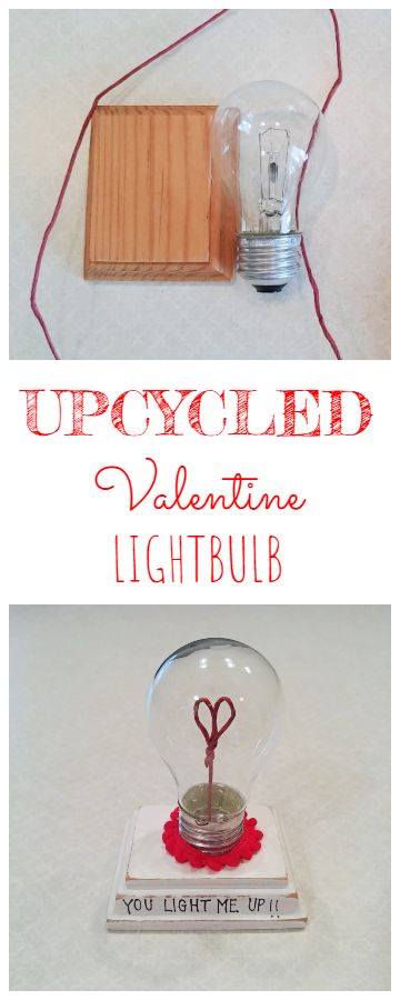 Upcycled Valentine Lightbulb