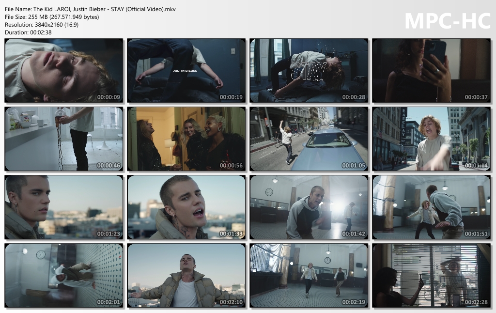 The Kid LAROI, Justin Bieber - STAY (Official Video) [4K-2160p MKV VP9 Opus]
