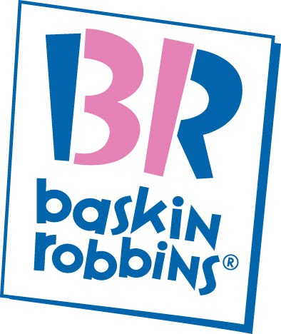 The Baskin-Robbins logo illusion is similar to the "A B C" and "12, 13, 
